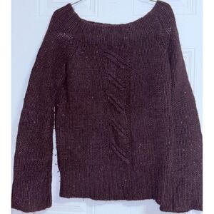 J. Crew Sweater SZ Small Vertical Cable Knit Wool Silk Luxury Fall Substantial